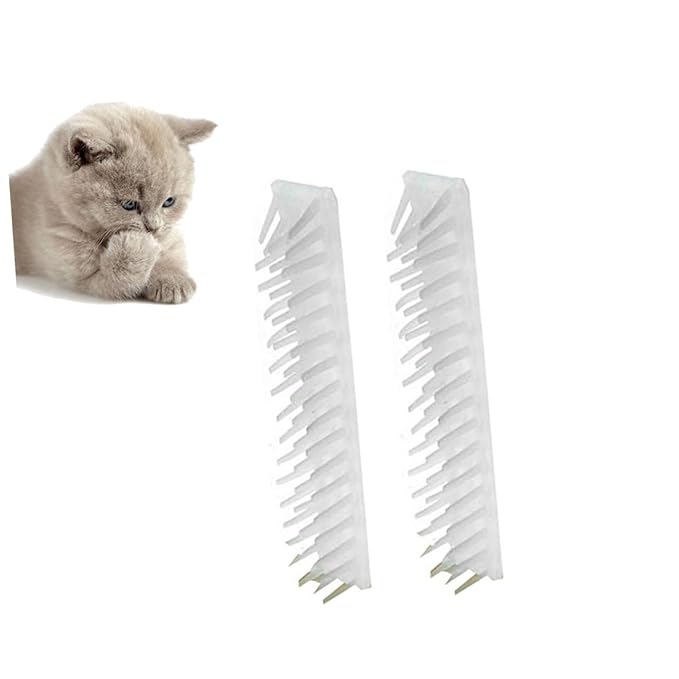 Toyvian 2Pcs Cat Corner Massager Brush Removable Cat Grooming Tool for Hair Removal Relaxation Durable Easy Shedding Rubbing Corner Massager