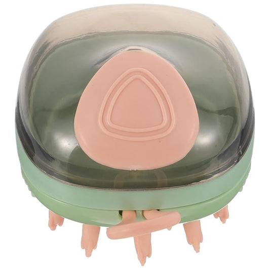 POPETPOP Pet Grooming Bath Brush Dog Massage Shampoo Brush for Cats and Puppies with Soft Bristles Green for Pet Cleaning and Bathing Supplies