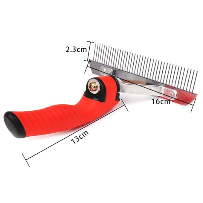Rake Design Dog Hair Comb Pet Cat Hair Grooming Comb Single Row Comb Pet Supplies Accessories for Home Shop