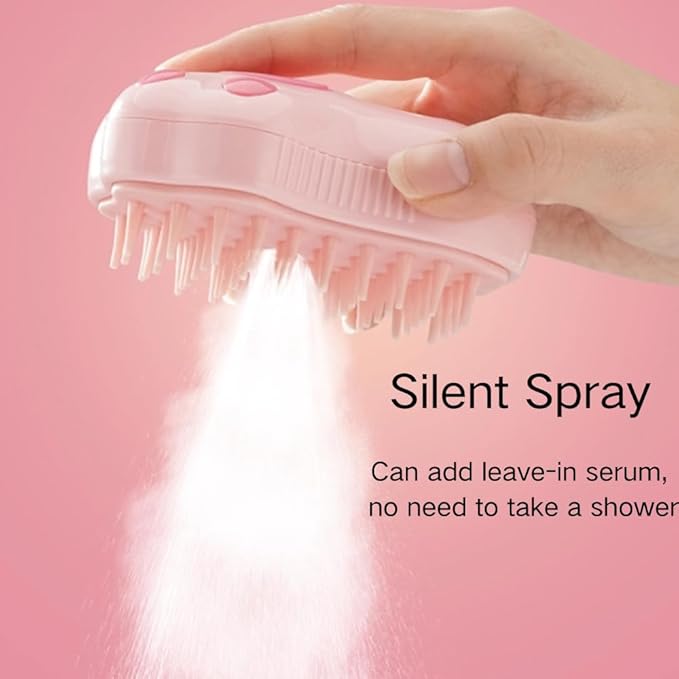 Cat Steam Brush - 3 In1 Steamy Cat Brush, Self-Cleaning Steamy Pet Brush for Massage, Multifunctional Cat Grooming Brush for Removing Tangled and Loose Hair (Coffee)