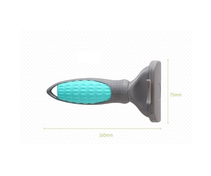 Pet Thinning Comb Large Dog Knotting Hair Removal Comb One Click Cleaning Of Floating And Broken Hair Cat Dog Supplies(Green,M-16x7.5cm)