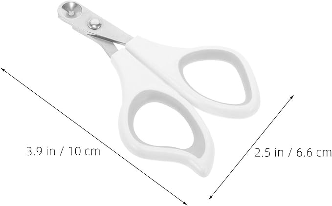 2Pcs Animal Nail Trimmer: Animal Nail Cutter - Stainless Steel Cat Grooming Tools - Puppy Toenail Clippers for Kittens Puppies Rabbits Hamsters