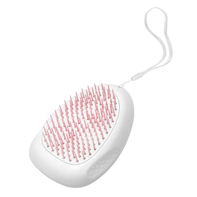 Garneck Abs Pet Dog Cat Grooming Comb De-shedding Brush for Easy Hair Removal Knot Elimination Pet Cleaning Tool with Hanging Lanyard