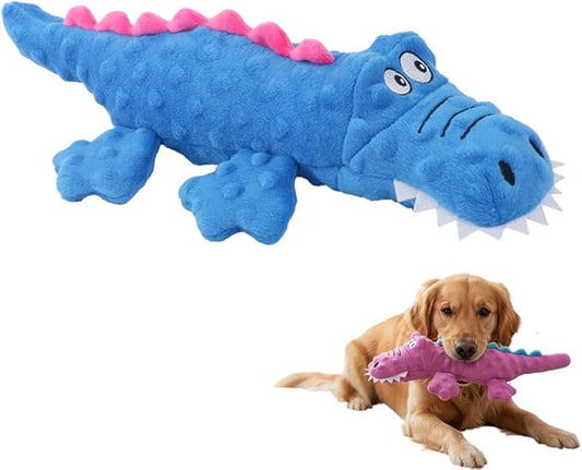 Indestructible Dog Toys for Aggressive Chewers, 2026 New Squeaky Dog Toys for Aggressive Chewers Dogs, Puppy, Interactive Squeaky Durable Teething Toys for Small Medium Large Pets (Blue)