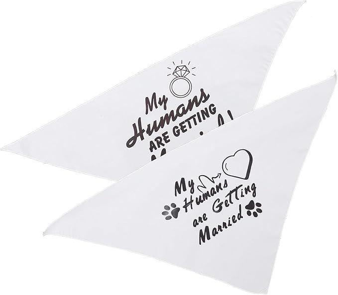 Cabilock 2pcs Decorative Dog Bandanas Bulk, Triangle Scarf Pet Bibs, Washable Puppy Bandanas for Dog and Cat Apparel, Stylish Pet Supplies for Everyday Wear