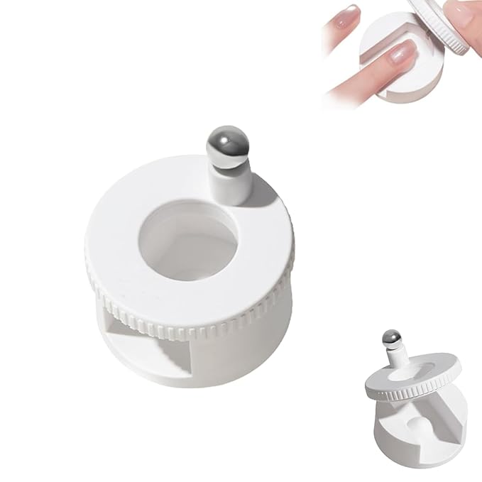 Rotating Cat's Eye Magnet, 2026 New Automatic Glass Bead Suction Of Cat Eye Nail, Beginner Friendly Nail Tool With Uniform Magnetic Force And Excellent Light Absorption (White)