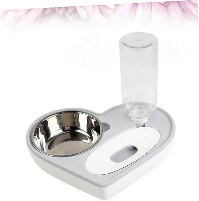 Pet Water Feeder Auto Dog Cat Bowl Heart Shape Material Safe Cat Dog Drinking Fountain
