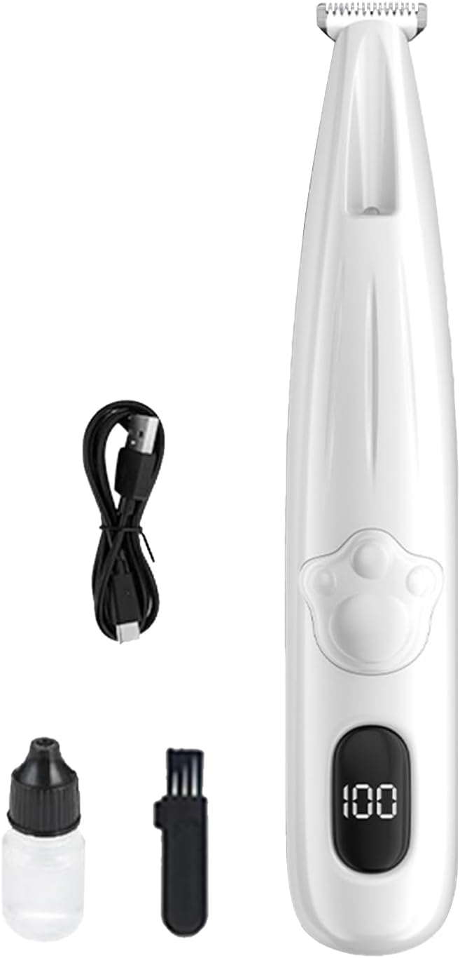 Cat Grooming Trimmer, Calm and Gentle Trimming, 16.5x3cm, Pet Hair Trimmer, Electric Clippers, Easy to Use, for Paws Eyes Face Buttocks Small Medium Large Breeds