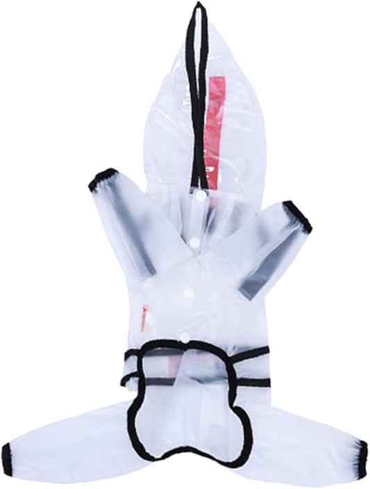 Dog Raincoat Waterproof Full Coverage Hooded Rain Outfit Lightweight Body Protector for Medium Large Dogs Outdoor Rainy Day Pet Supplies 4XL