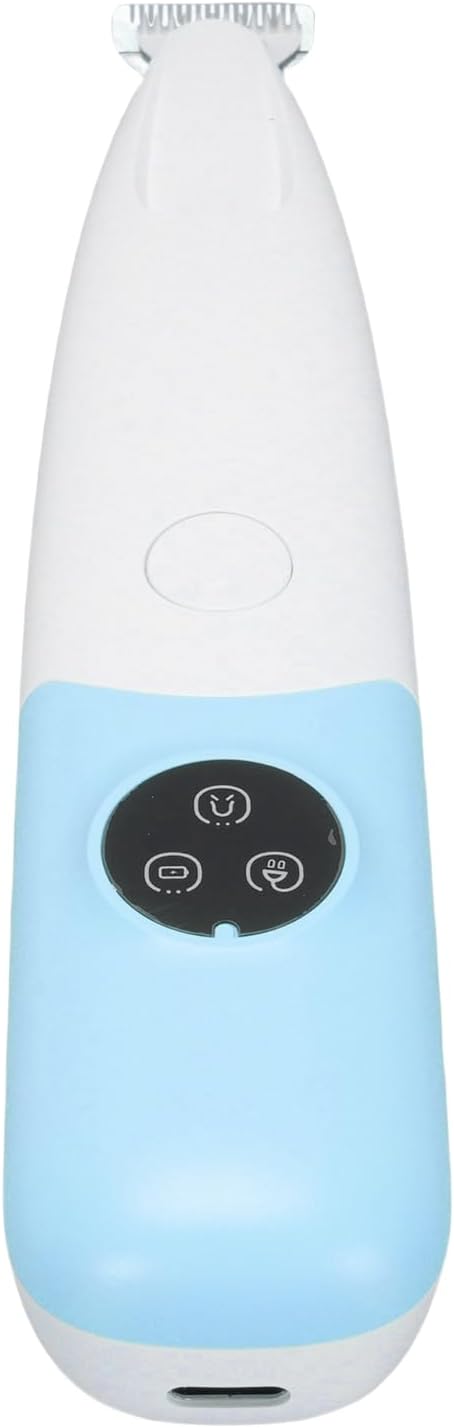 aqxreight Pet Trimmer Rechargeable Cordless Foot Hair Grooming for Cats Dogs with Brush USB Cable Shave and Can Safe a Pet TrimmerRechargeable TrimmerPet Foot ShaverPet ShaverCordless (Blue)