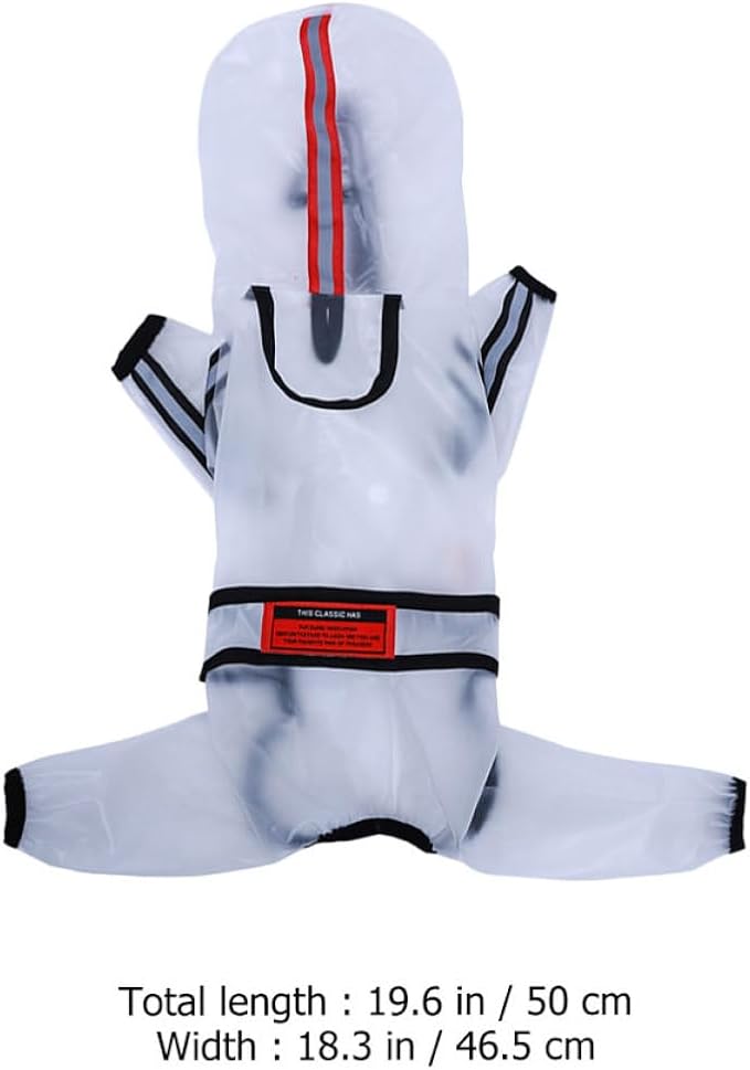 VILLCASE Dog Raincoat Waterproof Hooded Poncho with Full Body Coverage for Medium Large Dogs 2XL Outdoor Rain Jacket Pet Supplies
