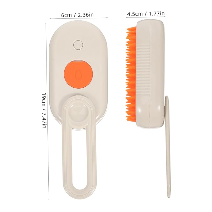 Pet Grooming Brush with Spray Long Haired Cat Dog Shedding Control Lightweight Portable Effortlessly Removes Loose Hair Versatile Grooming Tool for
