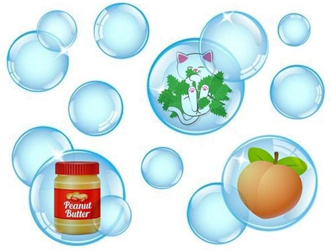Pet Qwerks Incredibubbles Interactive Pet Toys - Long Lasting Edible Bubbles for Dogs & Cats - Peanut Butter Flavor - 38 ML, All Breed Sizes (Pack of 2)