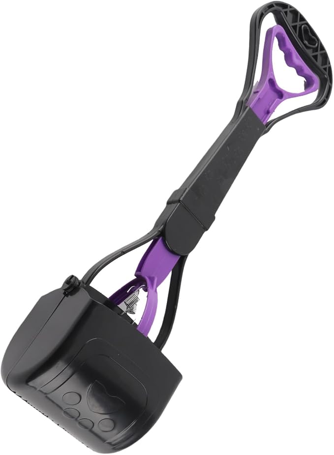 Drfeify Long Handle Dog Poop Scooper Durable Ergonomic Pooper Scooper for Pet Supply Plastic Size 17.72x3.94in