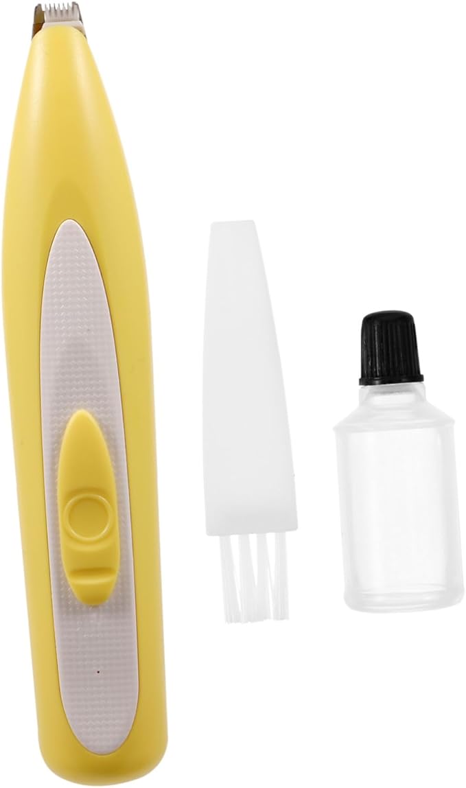Hemoton Dog Hair Clipper Professional Grooming Clipper Battery-Powered Pet Hair Trimmer Cat Grooming Tool Silent Handheld Pet Remover