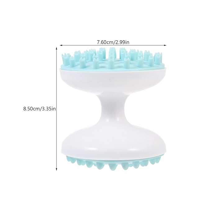 Veemoon Pet Hair Brush and Grooming Comb Plastic Massager with Scratching Function Green for Cats Indoor Grooming and Bathing Supplies