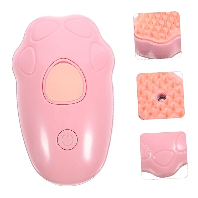 2Pcs Pet Bath Brush Steam Cat Grooming Tool for Dogs and Cats Self Cleaning Portable Massage Brush for Pet Owners with Multiple Furry Friends