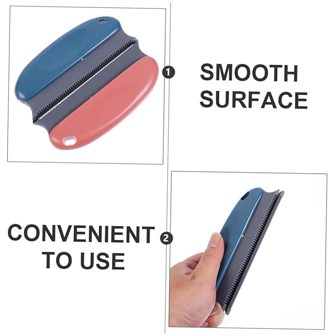 2pcs Pet Grooming Brush for and Cats Hair Removal Tool for Short Fur Gentle Deshedding and Cleaning Comb Colors