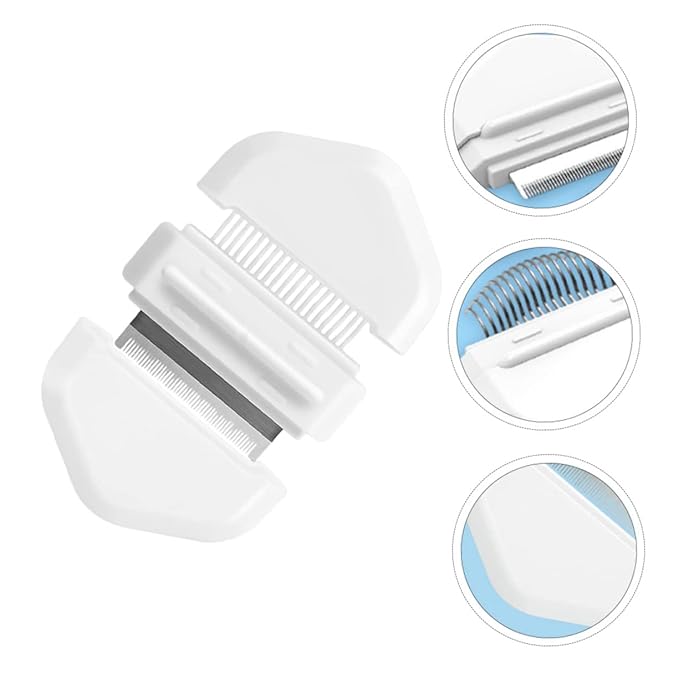 Cat Grooming Brush Pet Hair Removal Lint Brush Dog Comb Stainless Steel Bristles Ergonomic Design