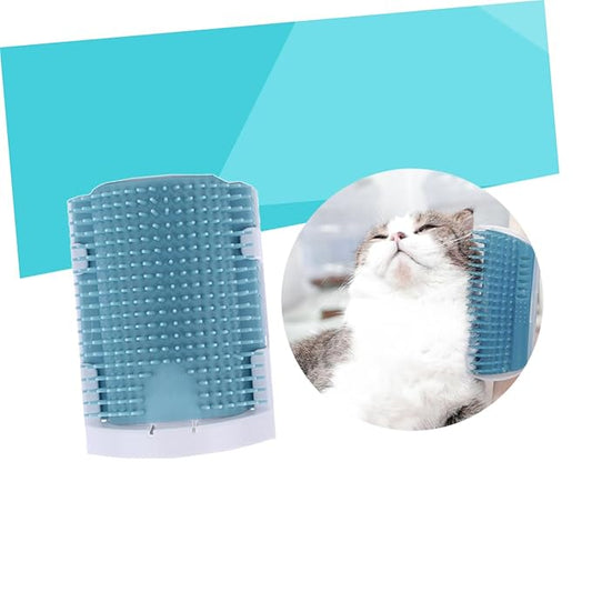 Cat Self Grooming Brush with Rubber Bristles Safe Easy to Install Cat Supplies for Self-massage and Hair Removal Light Grooming Tool