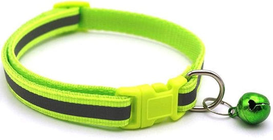 Dog Basic Collars Pet Collar Reflective pet Bell Collar Adjustable Size Suitable for Cats and Small Dogs pet Supplies(2)