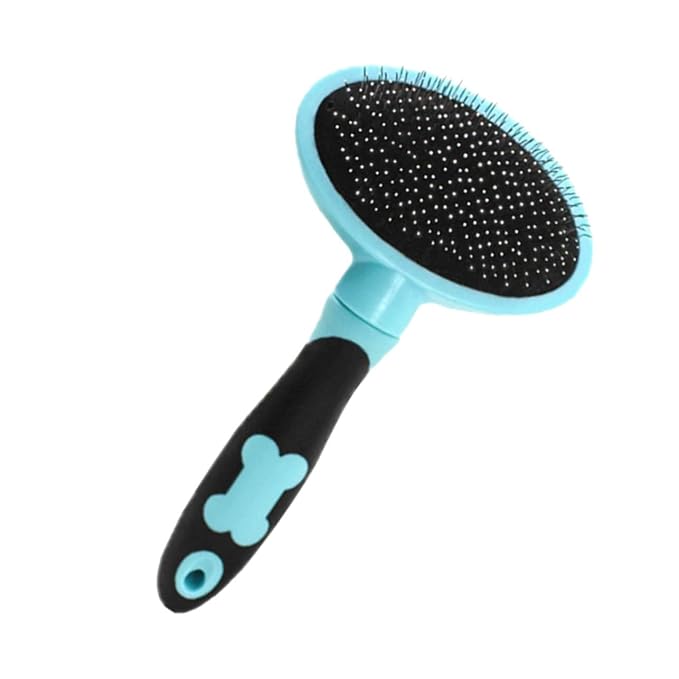 1Pc Pet Cleaning Brush Deshedding Tool for Cats Grooming Comb for Long Haired Pets Easily Removes Loose Fur Tangles
