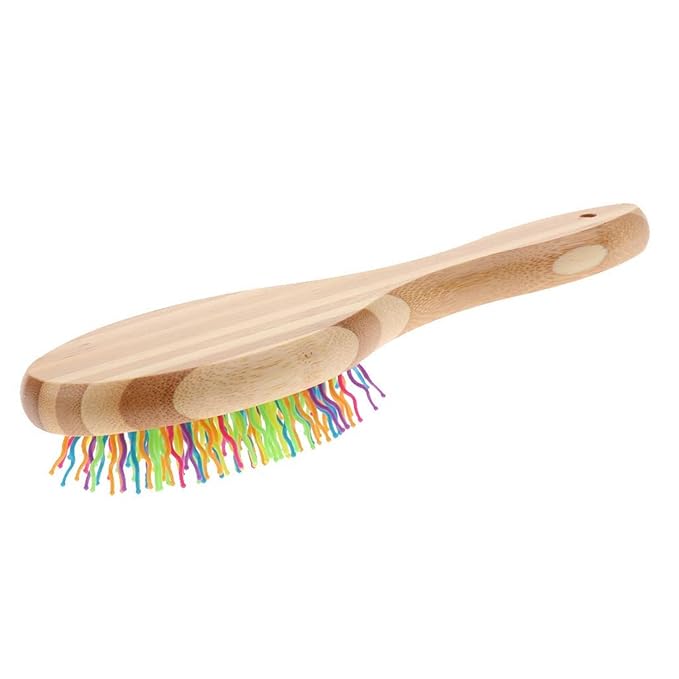 Wood Dog and Cats Comb with Colorful Massage Pin for Easy Detangling and Grooming for Home and Pet Hair Salon Use Cats Grooming Comb