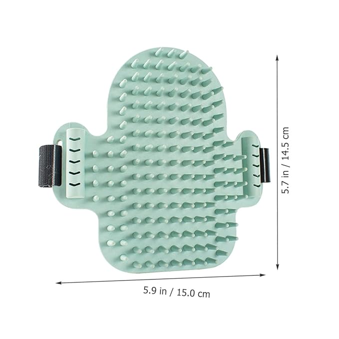 POPETPOP Cat Corner Scratchers and Massaging Comb Wooden Cat Self Grooming Tool with Natural Silvervine Green Pet Hair Comb for Kitten Massage and Itch Relief Random Color