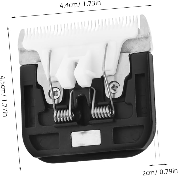 Didiseaon 2Pcs Pet Hair Trimmer Blades for Electric Clippers Replacement Dog Cat Grooming Clip Head Easy to Install Lightweight Design for Paws Ears and Face