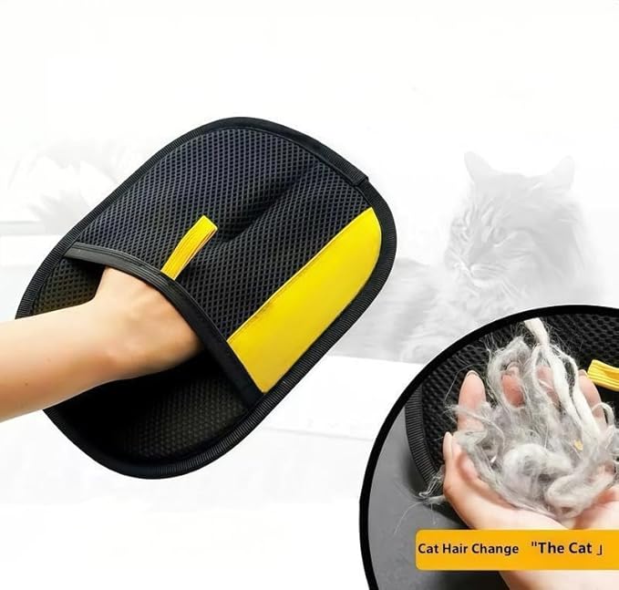 Pet Hair Removal Gloves, Electrostatic Pet Hair Remover, Reusable Cat&Dog Hair Remover for Couch, Furniture, Carpet, Car Seat, Pet Grooming Gloves (1 Pack)