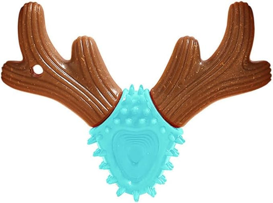 Puppy Chewing Toy for Small Medium Dog Training Aggressive Chewers Bite Toy Antlers Shape Pet Toothbrush Dog Supplies