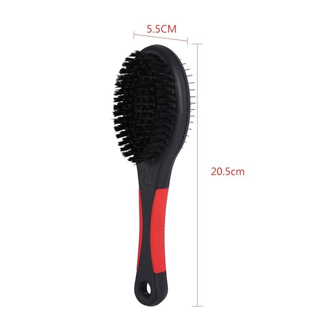 Zerodis Dog Cleaning Grooming Supplies Brush Pet Grooming Tool Dog Cat Long Hair Trimmer Brush Puppy Tool Suitable for Detangling Shedding Hair Massage Double Sided Pet Comb