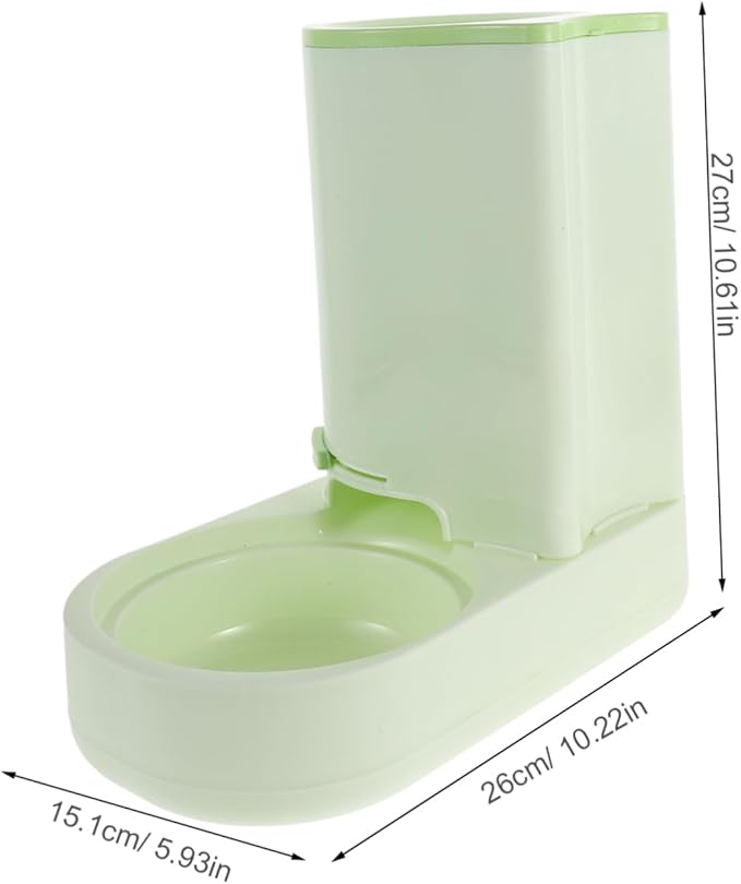 Toyvian Spillproof Cat Drinking Fountain Auto Pet Food Station Dry Feeder Portable Cat Feeding Machine Pet Food Dispenser
