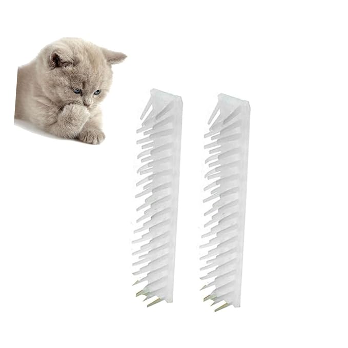 VICASKY 2Pcs Cat Self Massager Removable Corner Brush for Cats Hair Removal Massage Comb Designed for Cat Grooming Easy to Install and Durable Pet Hair Tool