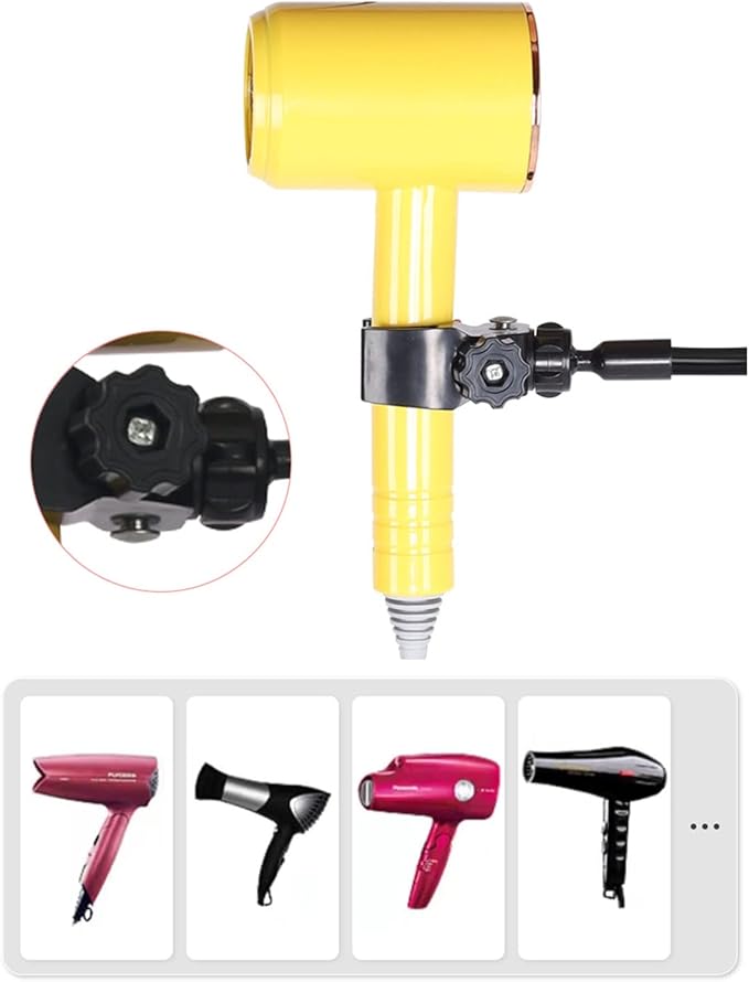 Dog Hair Dryer Holders Pet Grooming Table Blower Stand Rotatable Hose Holders with Adjusting Clamps Dog Supplies Equipment for Small Dogs