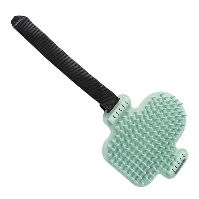 BESPORTBLE Cat Self Grooming Massaging Comb with Wood Actinidia Stem Corner Scratcher Rubber Brush for Kitten and Adult Cats for Wall Use Random Color