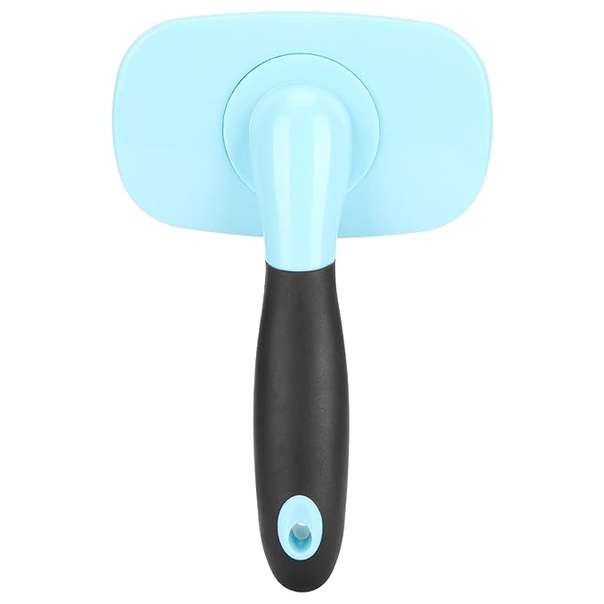 Pet Hair Comb, Cat Dog Removal Tool Brush Massage Comb, The Slicker Brush Easily Grooming Undercoat Without Scratching Skin, Ideal for Long and Short Hair, Boosts Shine and (With a little blue)