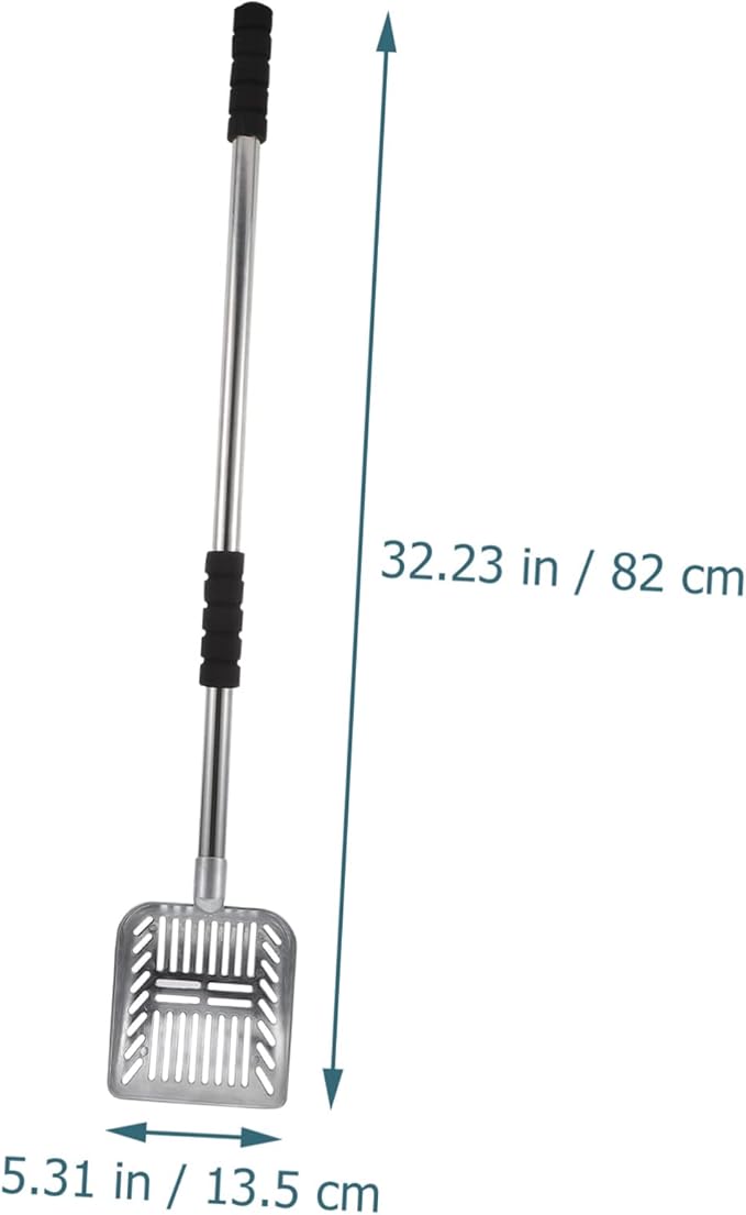 Handle Cat Litter Scoop Poop Cleaning Tool for Easy Pet Waste Removal Ergonomic Grip Design for Household Use Convenient Litter Cleaning