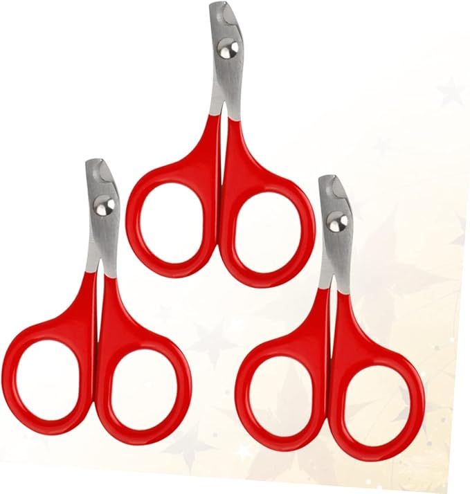 Beaupretty 6pcs Dog Nail Trimmer Stainless Steel for Dogs Cat Grooming Scissors Pet Nail Bend Cutter Home Salon Clipper