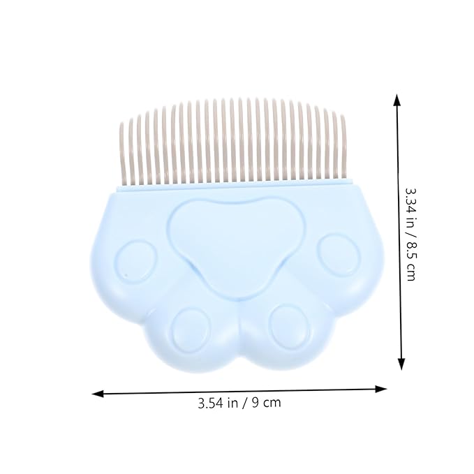 2Pcs Cat Grooming Combs for Shedding Cats and Dogs Fine Design Brush to Remove Pet Hair Loose Knots Dander and Trapped Fur Suitable for All Hair Types