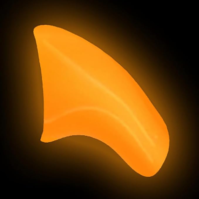 Soft Nail Caps 60 Packs for Cats - Orange Glow-in-The-Dark Kitten
