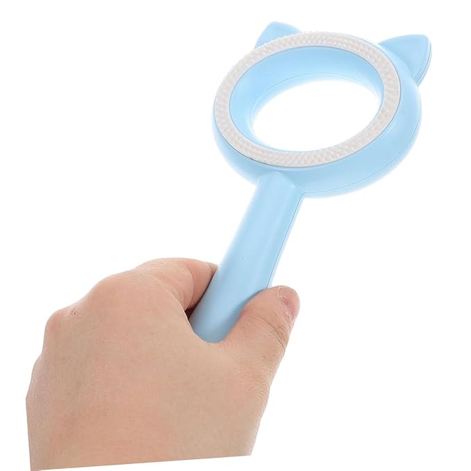 TOYANDONA 2PCS Double-Sided PET Grooming Brush Cat Ear Design PET Hair Removal Comb for Dogs and Cats Multi-Functional Deshedding Tool for Long and Short Hair