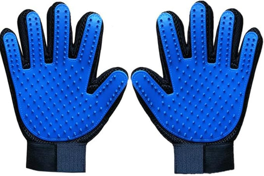 Pet Grooming, Hair Removal, Floating Hair Massage, cat and Dog Grooming Gloves, Adjustable Beauty Gloves, Double-Sided Care