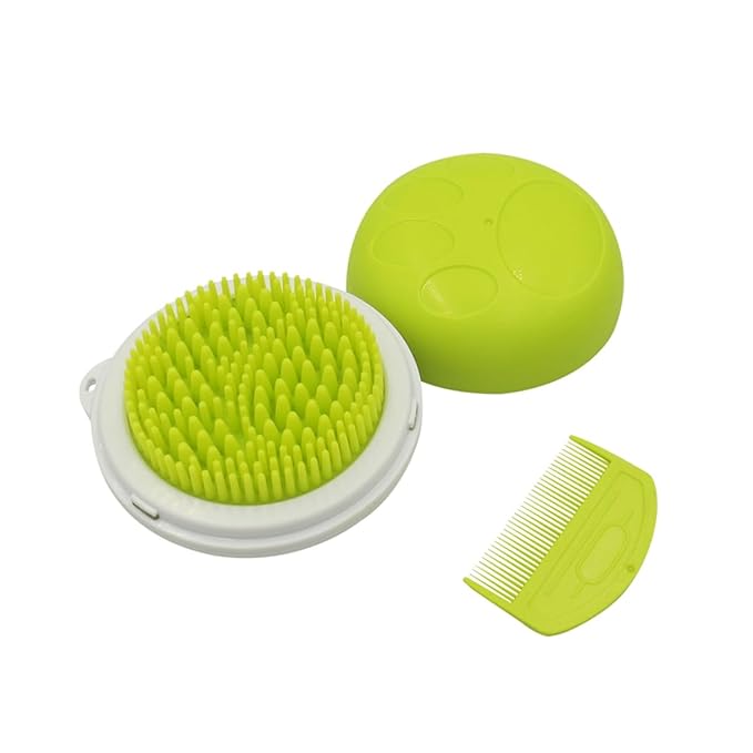 Happyyami Massage Comb Multifunctional Grooming Tool for Bathing and Detangling for Dogs and Cats Skin-friendly Design Pleasant Grooming