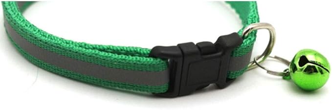 Dog Basic Collars Pet Collar Reflective pet Bell Collar Adjustable Size Suitable for Cats and Small Dogs pet Supplies(2)