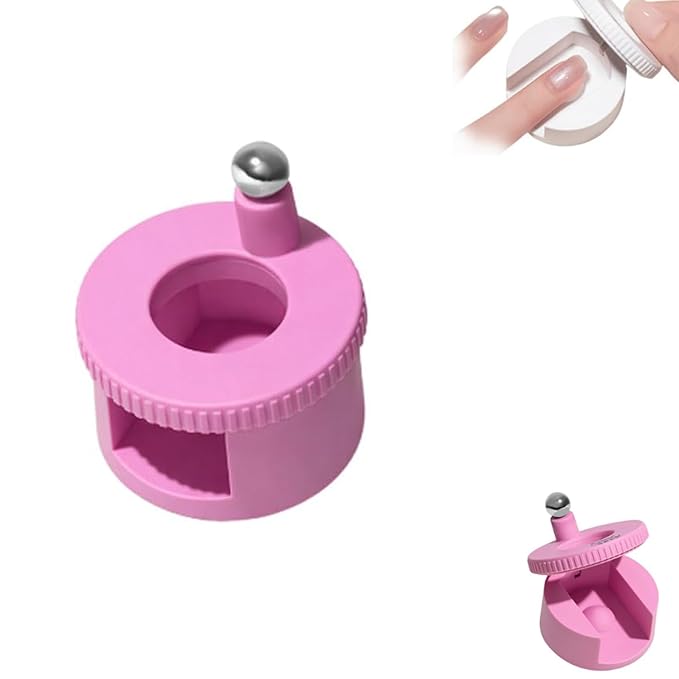 Rotating Cat's Eye Magnet, 2026 New Automatic Glass Bead Suction Of Cat Eye Nail, Beginner Friendly Nail Tool With Uniform Magnetic Force And Excellent Light Absorption (Pink)