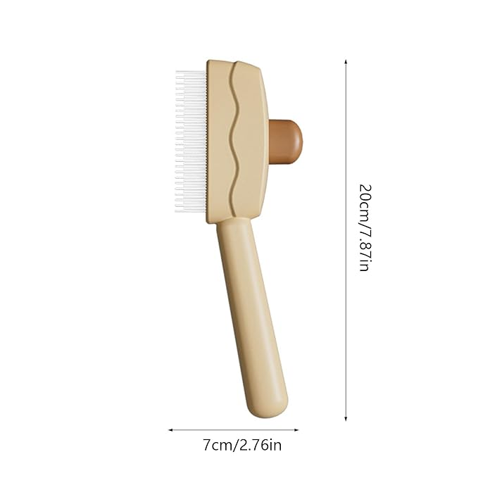 Cat Deshedding Brush with Massage Function ABS Cat Grooming Tool for Shedding Control and Coat Care