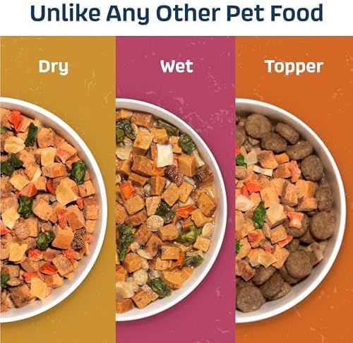 Natural Dog Food - Slow-Roasted Chicken Bowl with Ancient Grains, Vegetables & Fruits - Ideal Wet/Dry Meal or Premium Dog Food Toppers for Picky Eaters (6 oz)