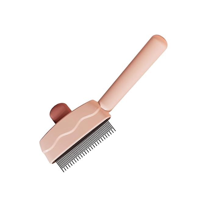 Cat Deshedding Brush with Massage Function ABS Cat Grooming Tool for Shedding Control and Coat Care