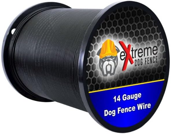 Dog Fence Wire Pure Copper - 2000 Feet of 14 Gauge .044 Professional Grade Electric Dog Fence Boundary Wire - Solid Copper Core Weatherproof Insulation and Compatible with All Underground Dog Fences